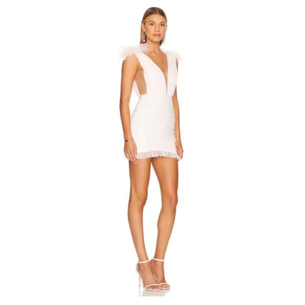 NWOT SAU LEE  Harlie mini tulle Dress in Ivory SIZE US 10
